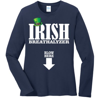 Irish Breathalyzer Ladies Long Sleeve Shirt