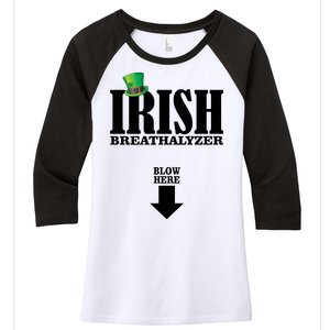 Irish Breathalyzer Women's Tri-Blend 3/4-Sleeve Raglan Shirt