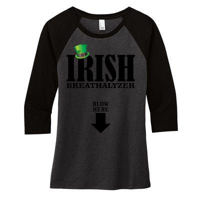 Irish Breathalyzer Women's Tri-Blend 3/4-Sleeve Raglan Shirt