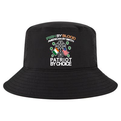 Irish By Blood American By Birth Patriotic By Choice Cool Comfort Performance Bucket Hat