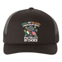 Irish By Blood American By Birth Patriotic By Choice Yupoong Adult 5-Panel Trucker Hat