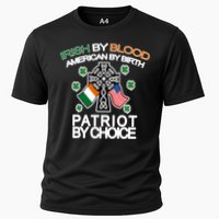 Irish By Blood American By Birth Patriotic By Choice Cooling Performance Crew T-Shirt