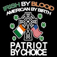 Irish By Blood American By Birth Patriotic By Choice Cooling Performance Long Sleeve Crew
