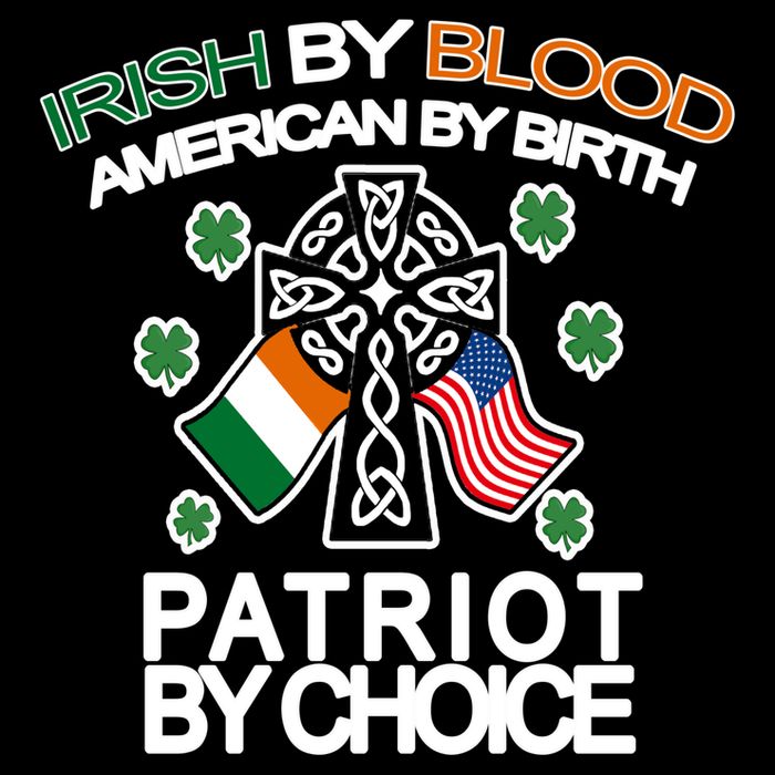 Irish By Blood American By Birth Patriotic By Choice Cooling Performance Long Sleeve Crew