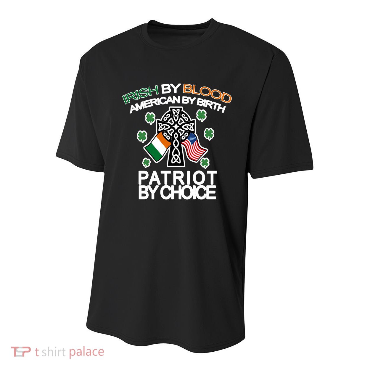 Irish By Blood American By Birth Patriotic By Choice Youth Performance Sprint T-Shirt