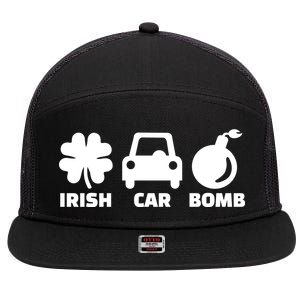 Irish Car Bomb 7 Panel Mesh Trucker Snapback Hat