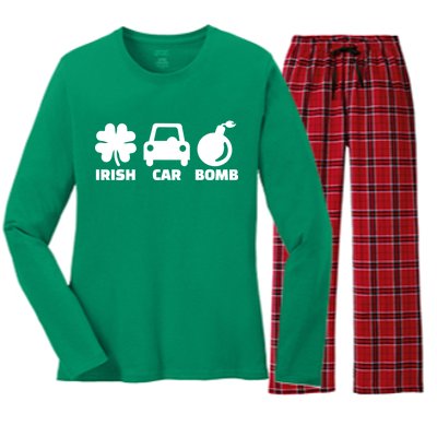 Irish Car Bomb Women's Long Sleeve Flannel Pajama Set 