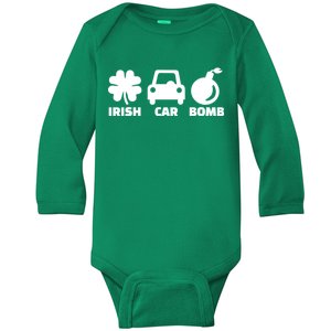 Irish Car Bomb Baby Long Sleeve Bodysuit