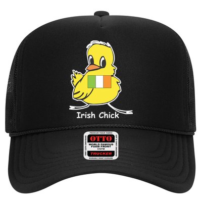 Irish Chick Cute Chicken With Flag Trucker Hat