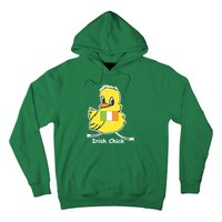 Irish Chick Cute Chicken With Flag Hoodie