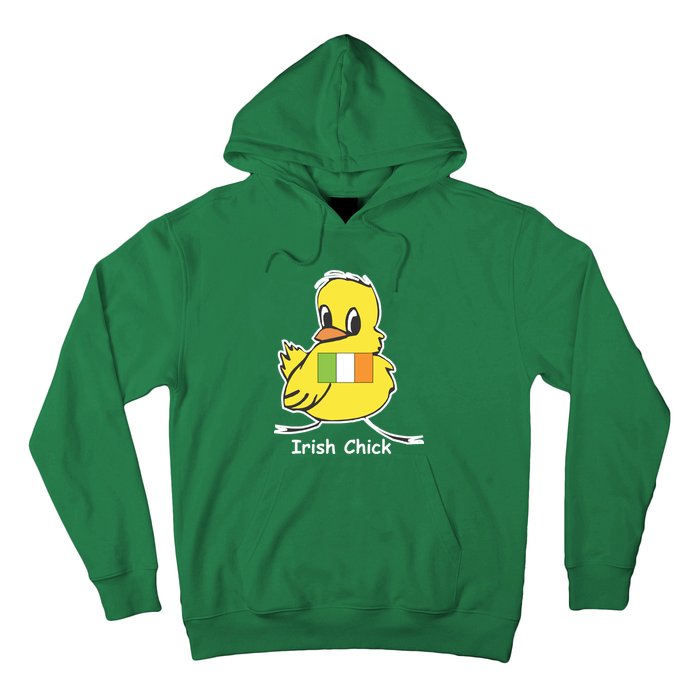 Irish Chick Cute Chicken With Flag Hoodie