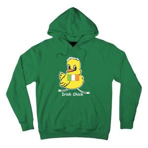 Irish Chick Cute Chicken With Flag Tall Hoodie