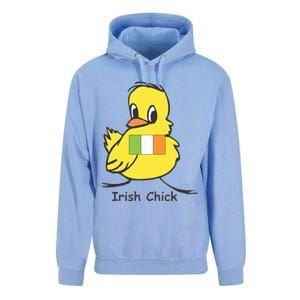 Irish Chick Cute Chicken With Flag Unisex Surf Hoodie