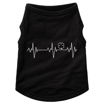 Irish Clover Heartbeat Funny St. Patrick's Day Doggie Tank