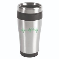 Irish Clover Heartbeat Funny St. Patrick's Day 16oz Travel Tumbler