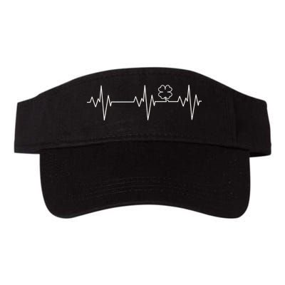 Irish Clover Heartbeat Funny St. Patrick's Day Visor