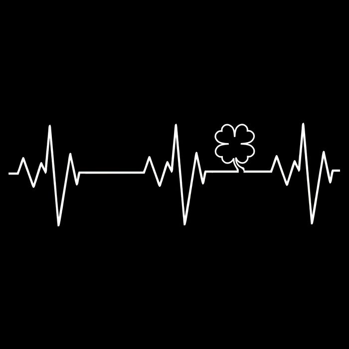 Irish Clover Heartbeat Funny St. Patrick's Day Crop Top