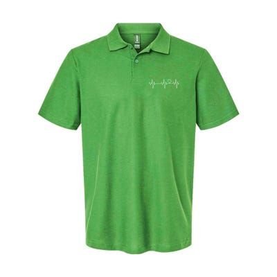 Irish Clover Heartbeat Funny St. Patrick's Day Polo