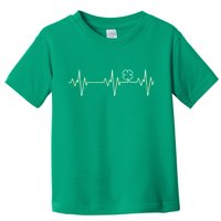 Irish Clover Heartbeat Funny St. Patrick's Day Toddler T-Shirt