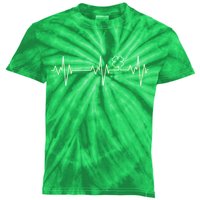 Irish Clover Heartbeat Funny St. Patrick's Day Kids Tie-Dye T-Shirt