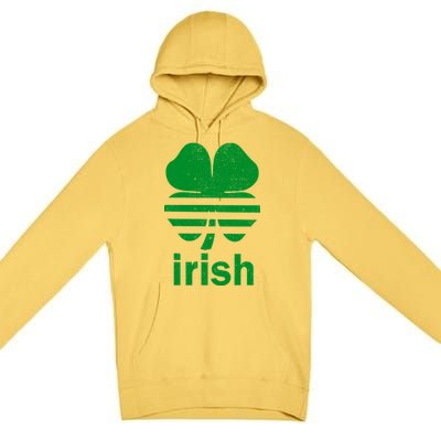 Irish Clover Soccer Logo St. Patricks Day Premium Pullover Hoodie