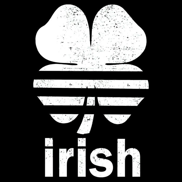Irish Clover Soccer Logo St. Patricks Day Stripe Pom Pom Beanie