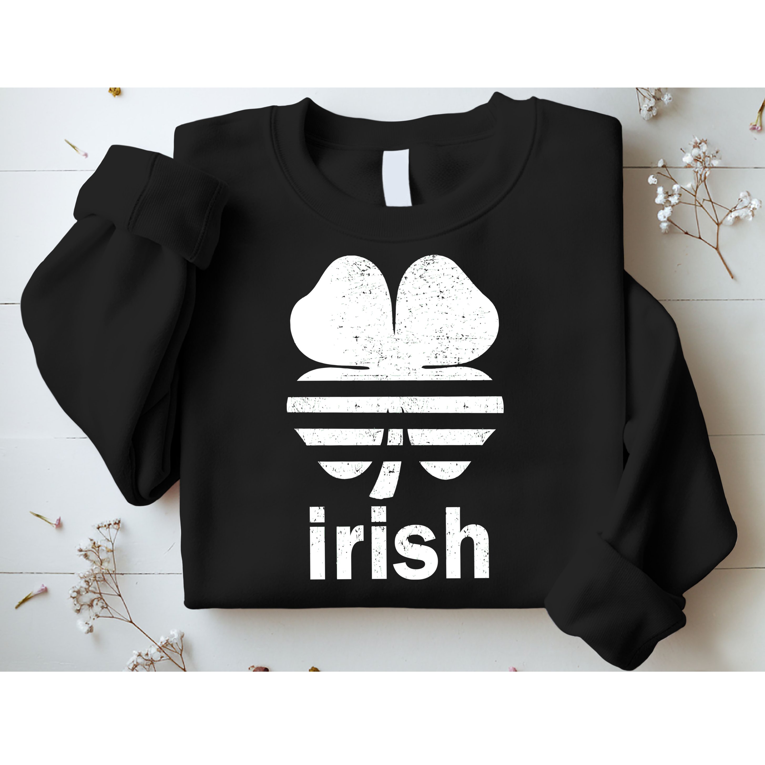 Irish Clover Soccer Logo St. Patricks Day Sweatshirt