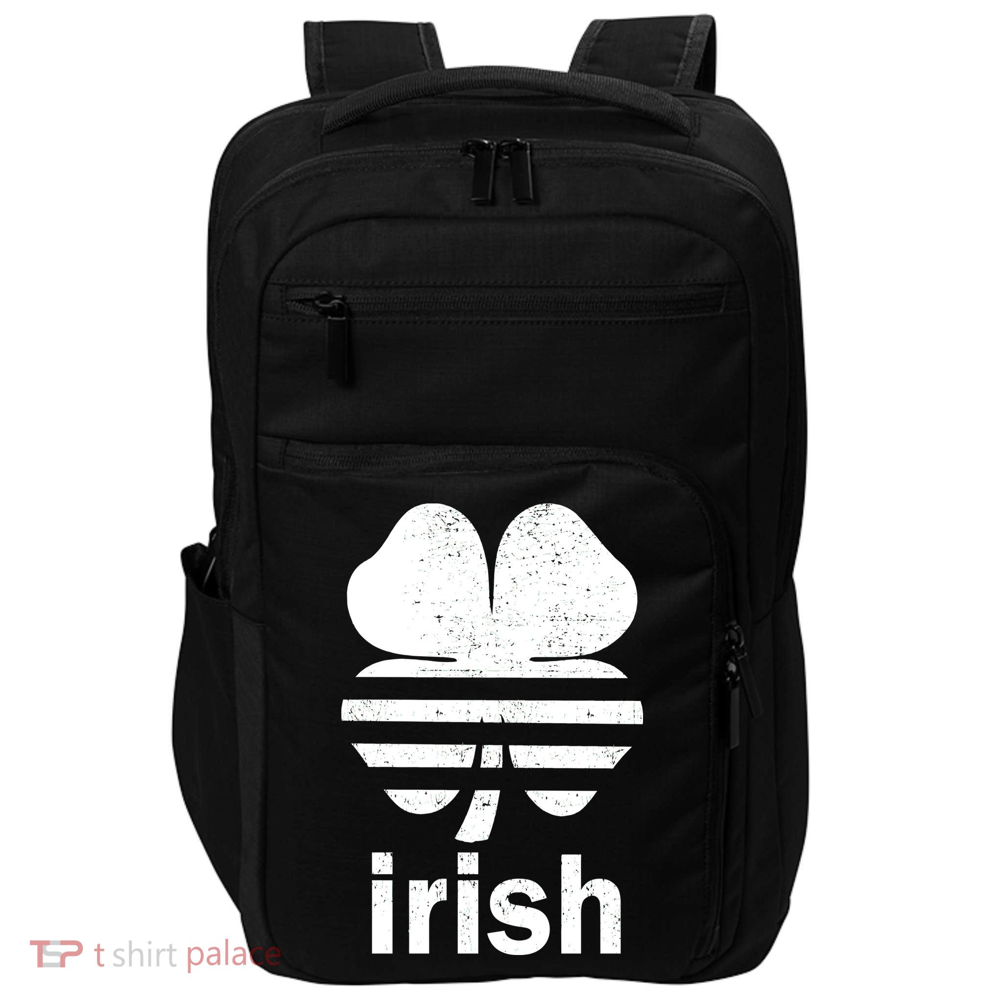 Irish Clover Soccer Logo St. Patricks Day Impact Tech Backpack