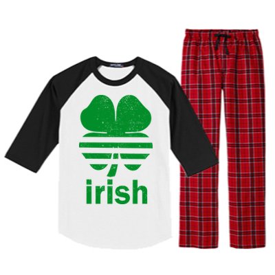 Irish Clover Soccer Logo St. Patricks Day Raglan Sleeve Pajama Set