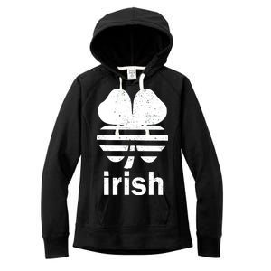 Irish Clover Soccer Logo St. Patricks Day Women's Fleece Hoodie