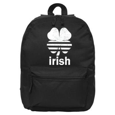 Irish Clover Soccer Logo St. Patricks Day 16 in Basic Backpack