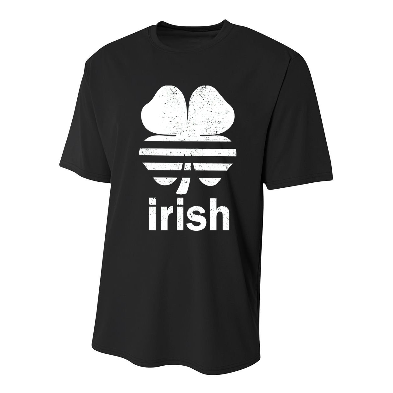 Irish Clover Soccer Logo St. Patricks Day Youth Performance Sprint T-Shirt