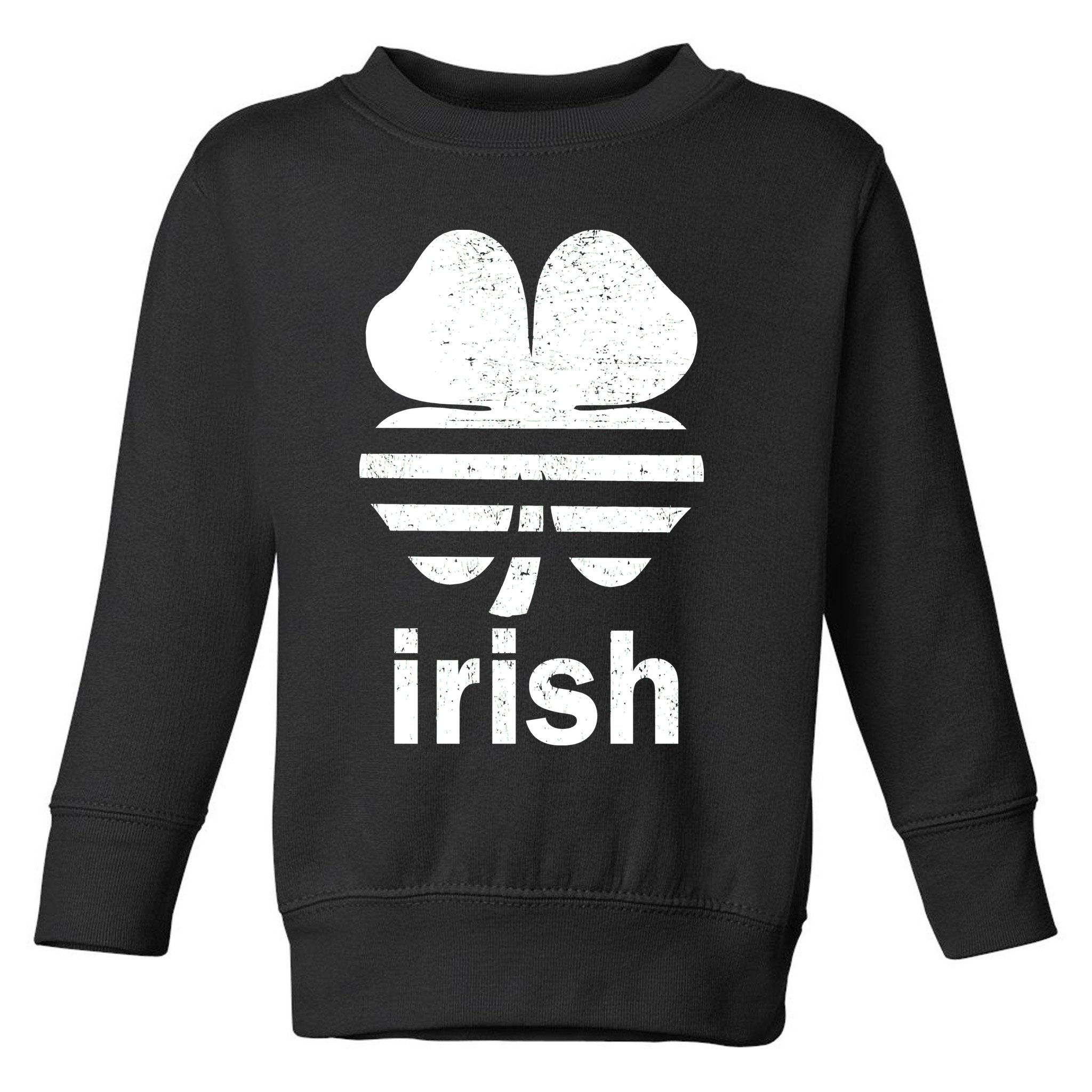 Irish Clover Soccer Logo St. Patricks Day Toddler Sweatshirt