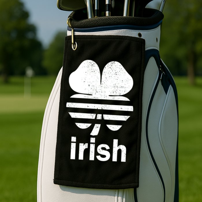 Irish Clover Soccer Logo St. Patricks Day Golf Towel