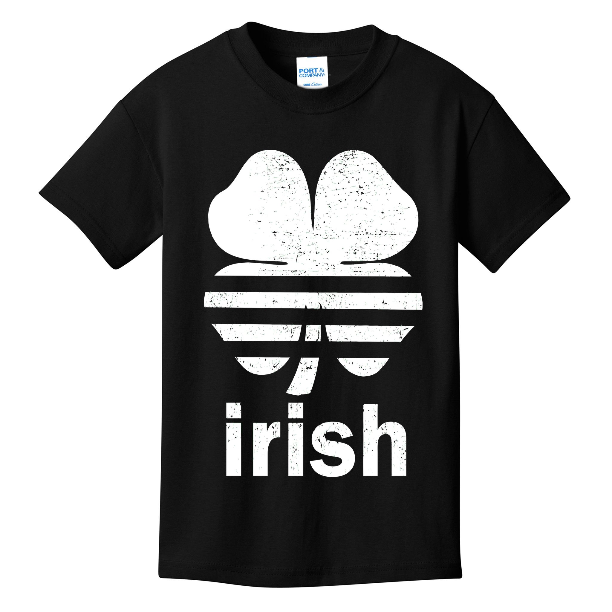 Irish Clover Soccer Logo St. Patricks Day Kids T-Shirt