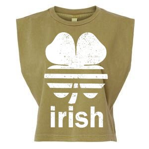 Irish Clover Soccer Logo St. Patricks Day Garment-Dyed Women's Muscle Tee