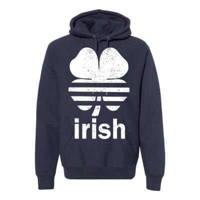 Irish Clover Soccer Logo St. Patricks Day Premium Hoodie