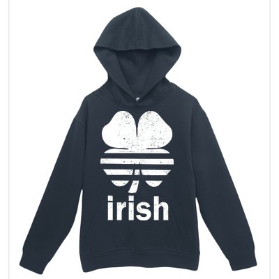 Irish Clover Soccer Logo St. Patricks Day Urban Pullover Hoodie