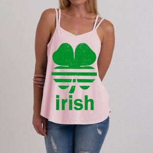 Irish Clover Soccer Logo St. Patricks Day Women's Strappy Tank