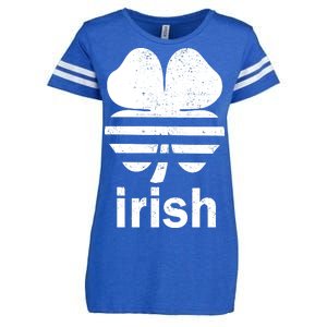 Irish Clover Soccer Logo St. Patricks Day Enza Ladies Jersey Football T-Shirt