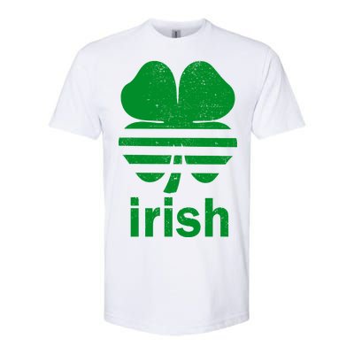 Irish Clover Soccer Logo St. Patricks Day Softstyle CVC T-Shirt