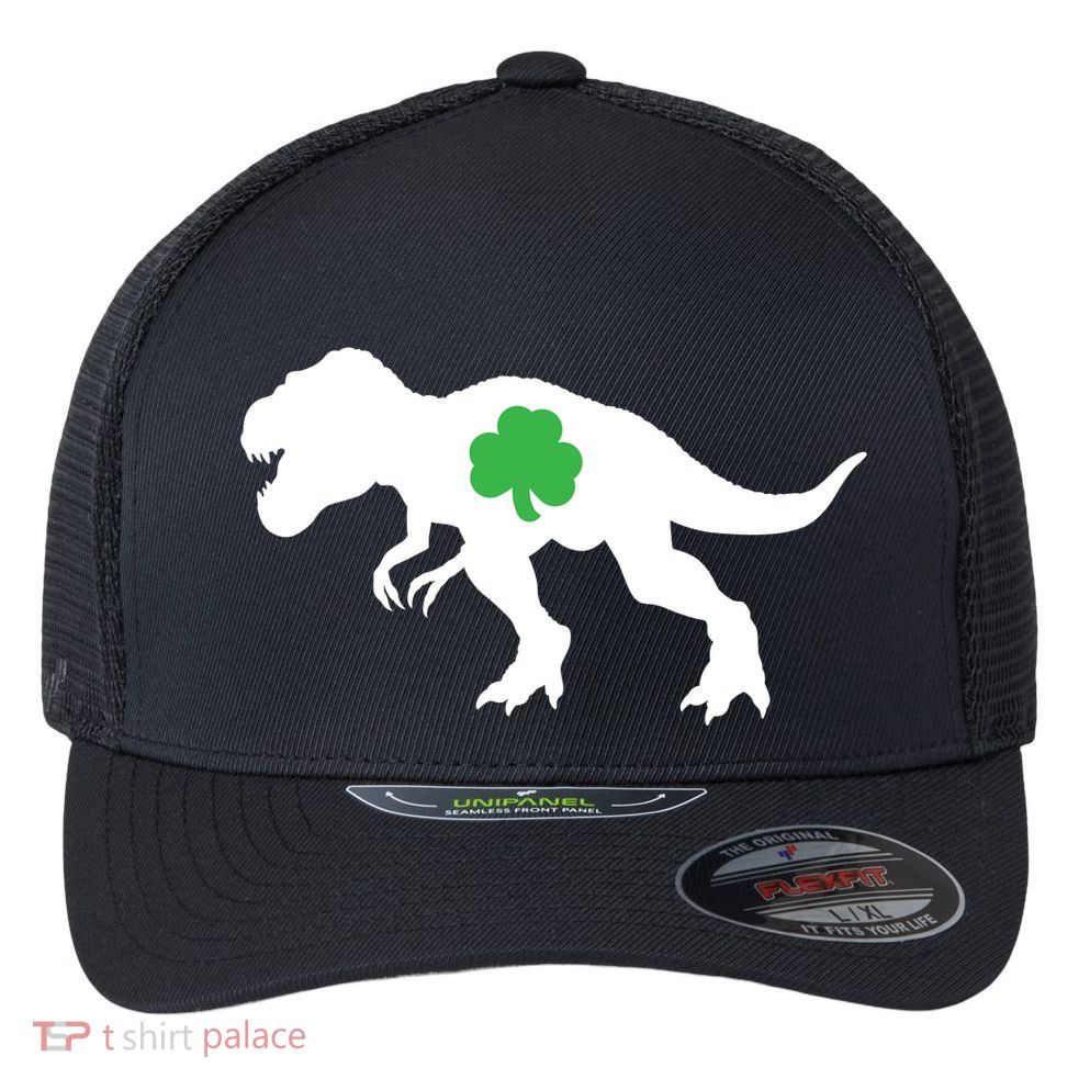 Irish Clover T-Rex Flexfit Unipanel Trucker Cap