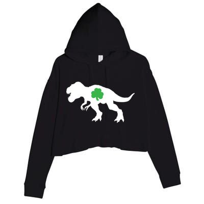 Irish Clover T-Rex Crop Fleece Hoodie