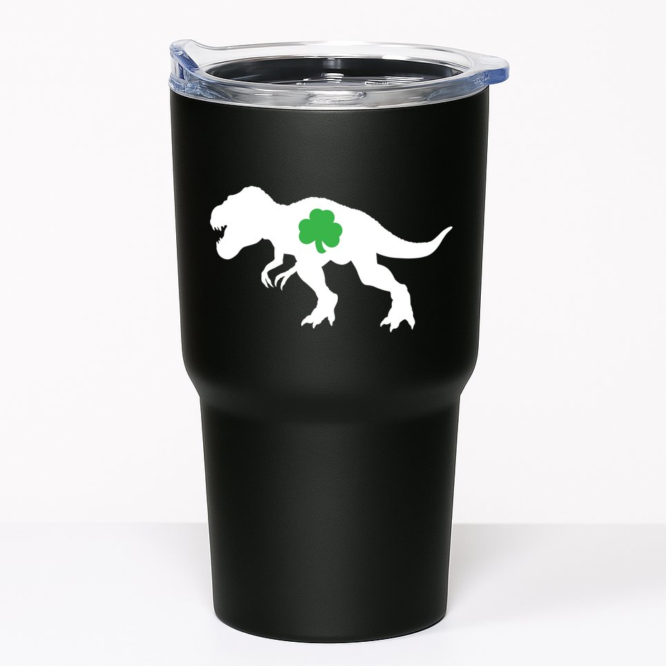 Irish Clover T-Rex Tumbler