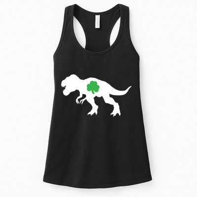 Irish Clover T-Rex Womens Tank Top