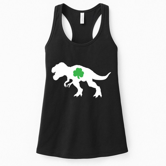 Irish Clover T-Rex Womens Tank Top