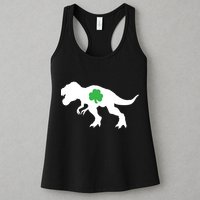 Irish Clover T-Rex Womens Tank Top