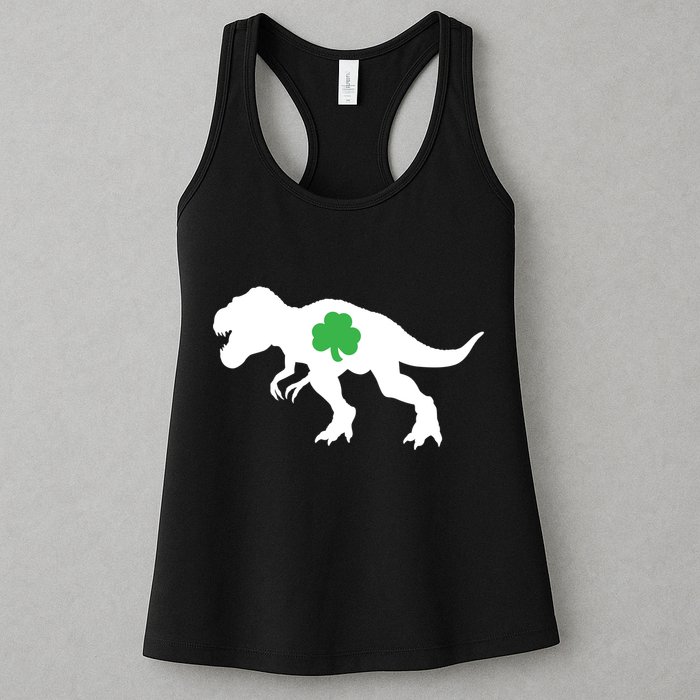 Irish Clover T-Rex Womens Tank Top