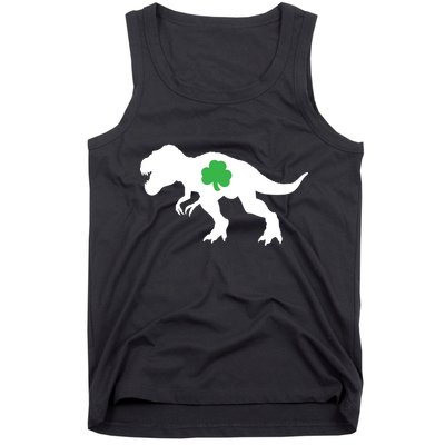 Irish Clover T-Rex Tank Top