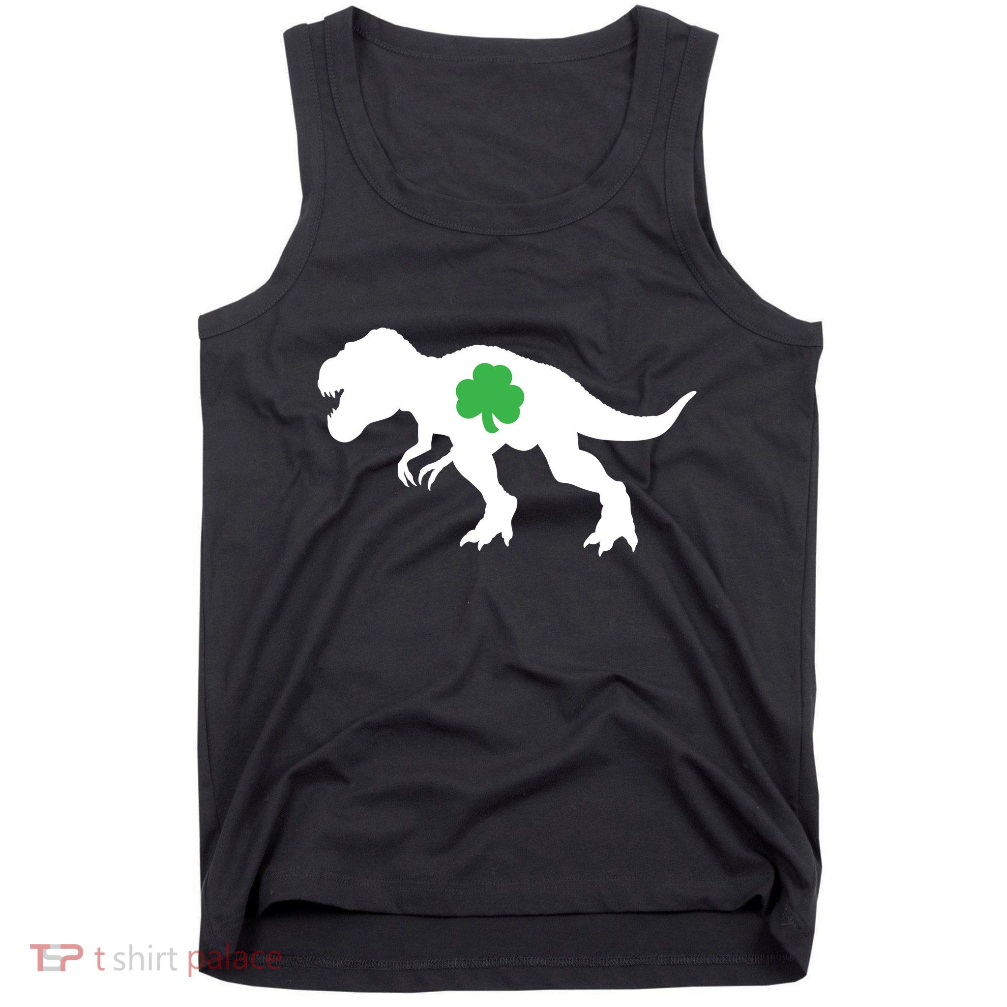 Irish Clover T-Rex Tank Top